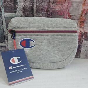 Champion Gray Belt Bag with Red Accents NWT